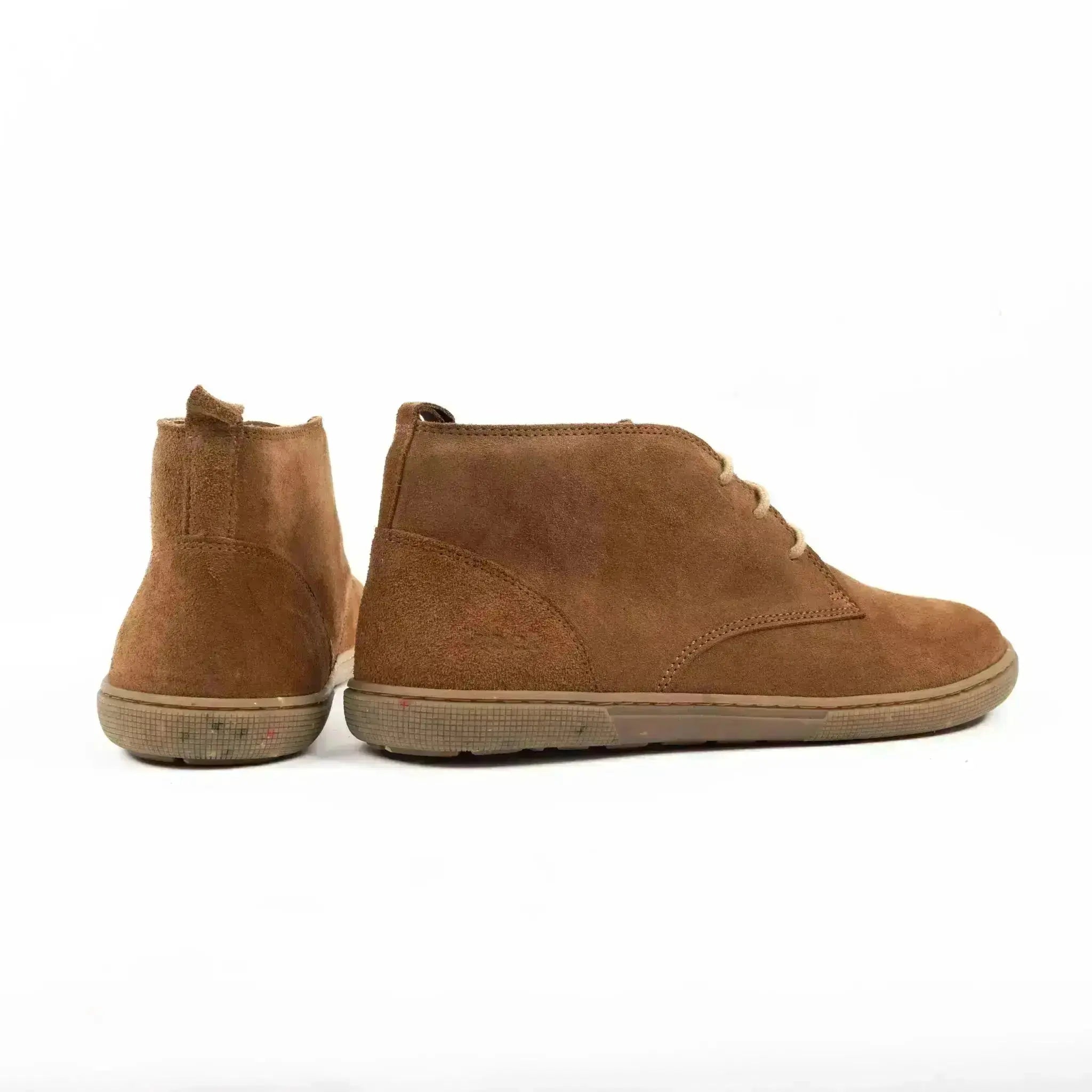 Koel - Fea Suede Eco Cognac - Botines barefoot bajos de ante unisex