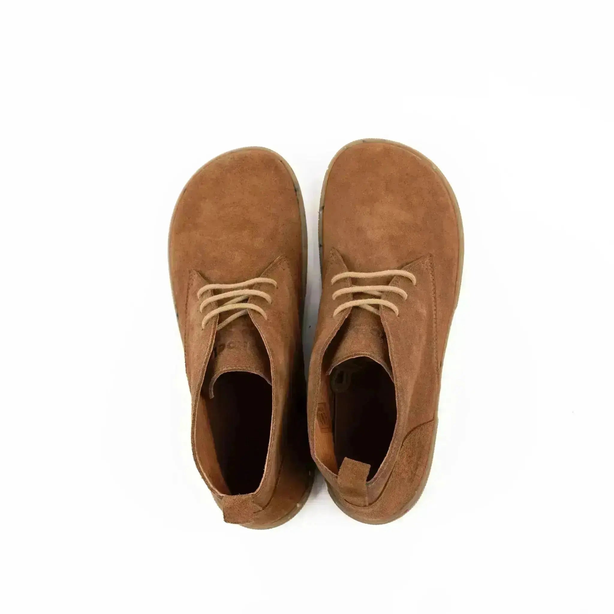 Koel - Fea Suede Eco Cognac - Botines barefoot bajos de ante unisex