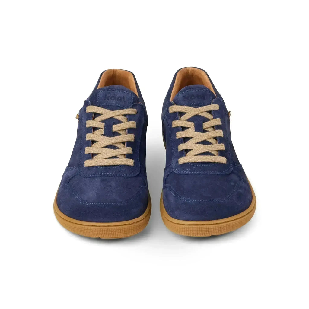 Koel Francie Suede Blue - Zapatillas barefoot de ante unisex