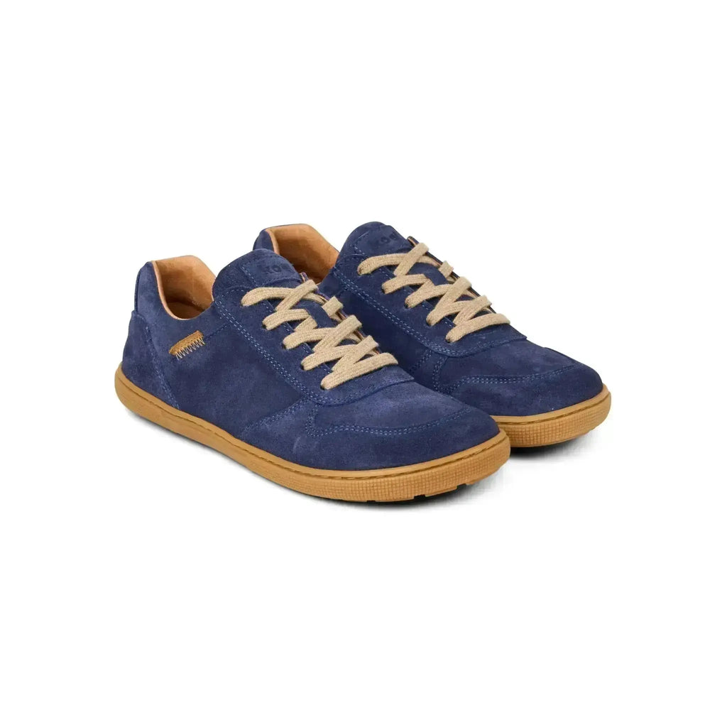 Koel Francie Suede Blue - Zapatillas barefoot de ante unisex
