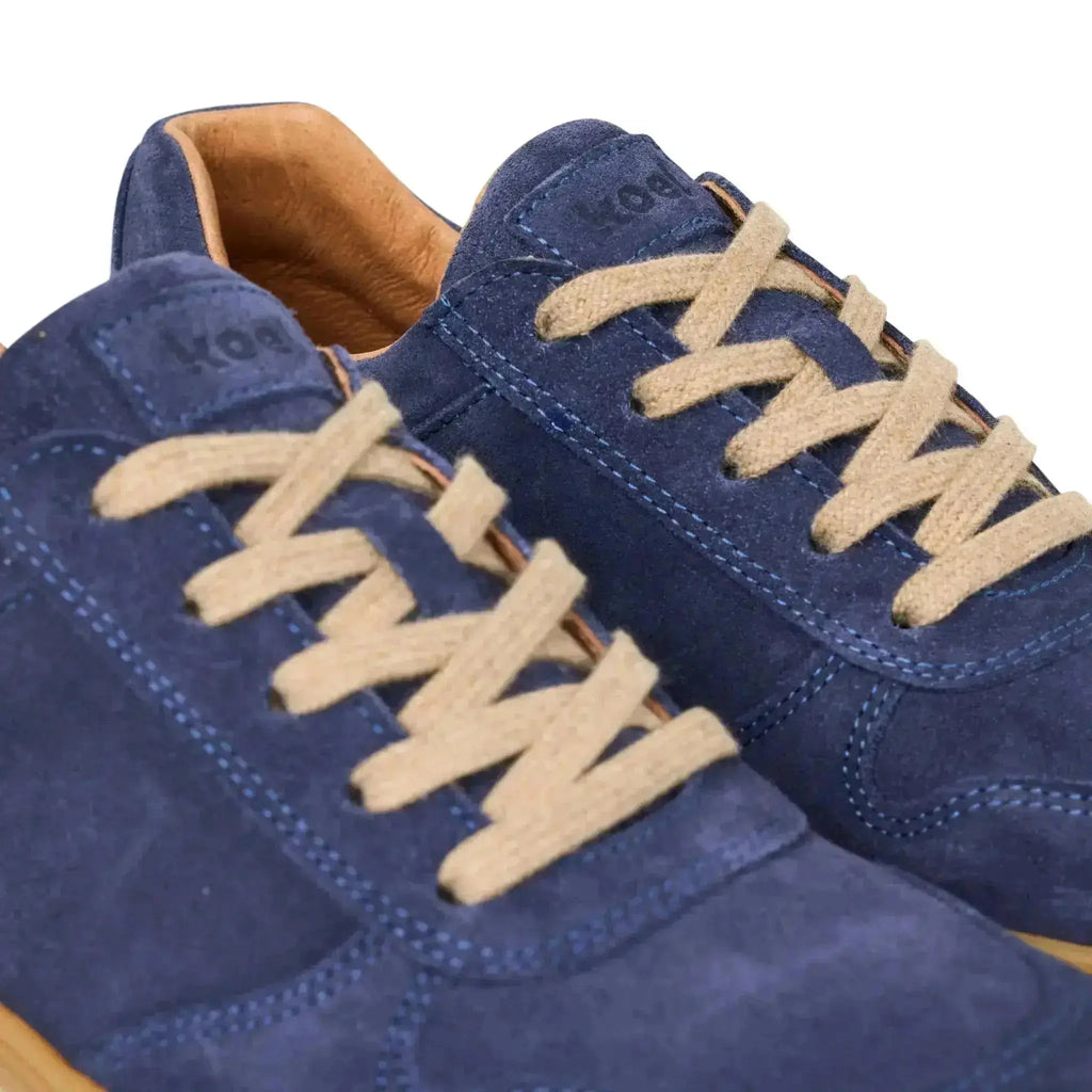 Koel Francie Suede Blue - Zapatillas barefoot de ante unisex