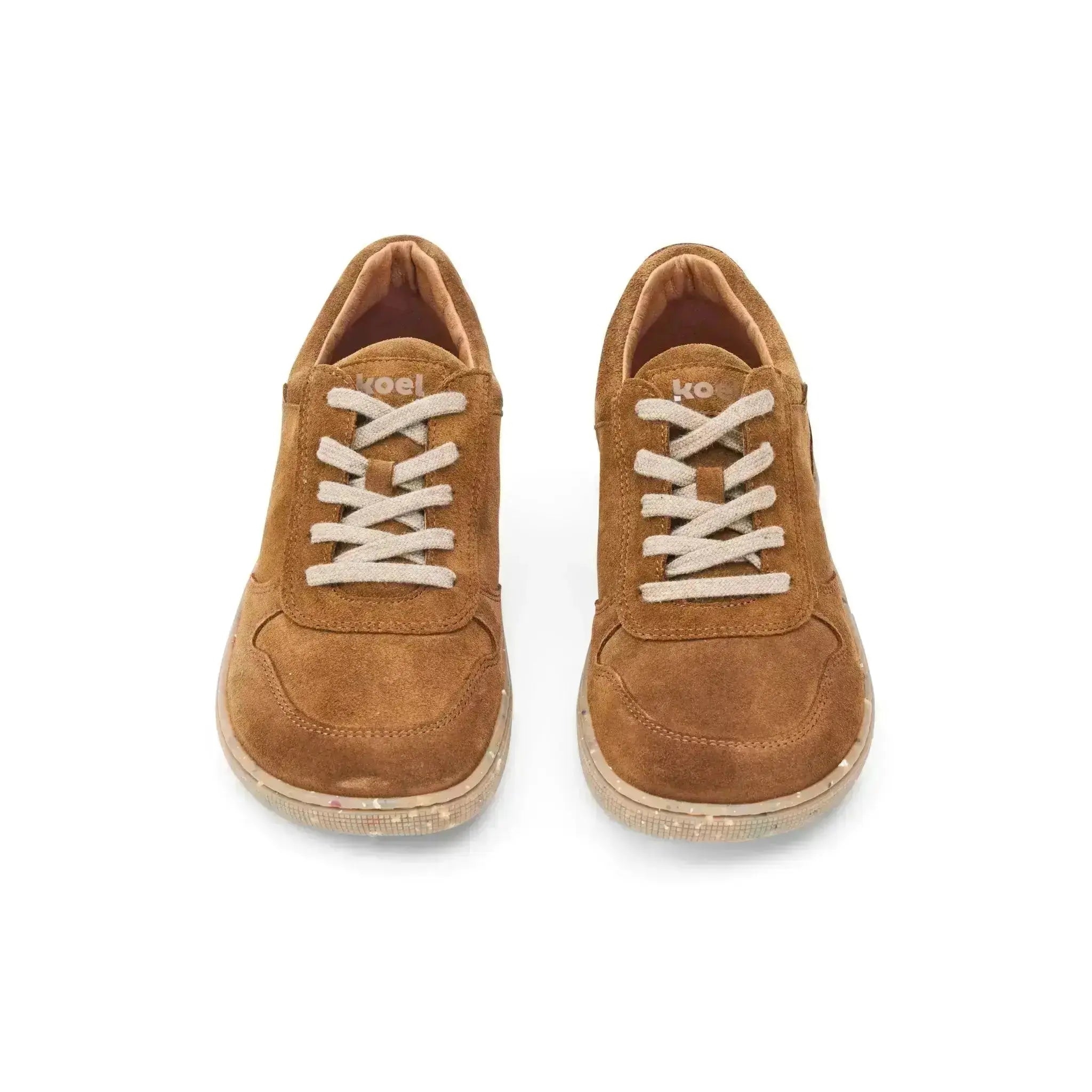 Koel Francie Suede Eco Cognac - Zapatillas barefoot de ante unisex