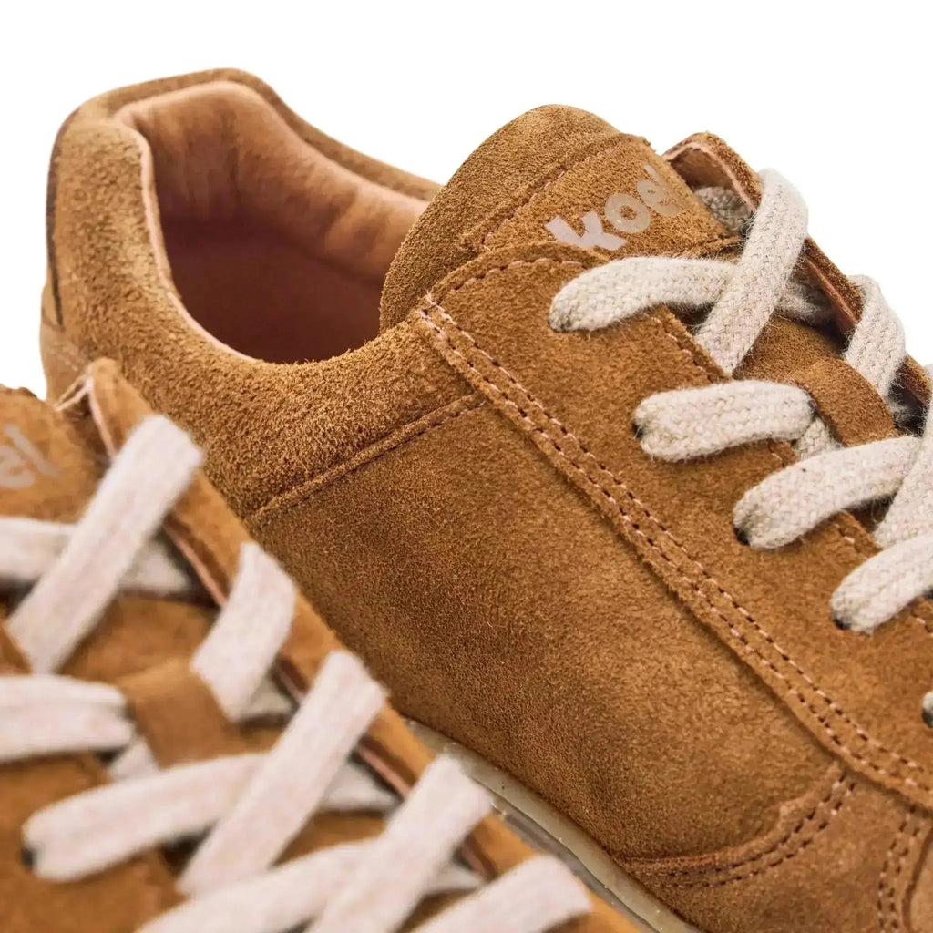 Koel Francie Suede Eco Cognac - Zapatillas barefoot de ante unisex