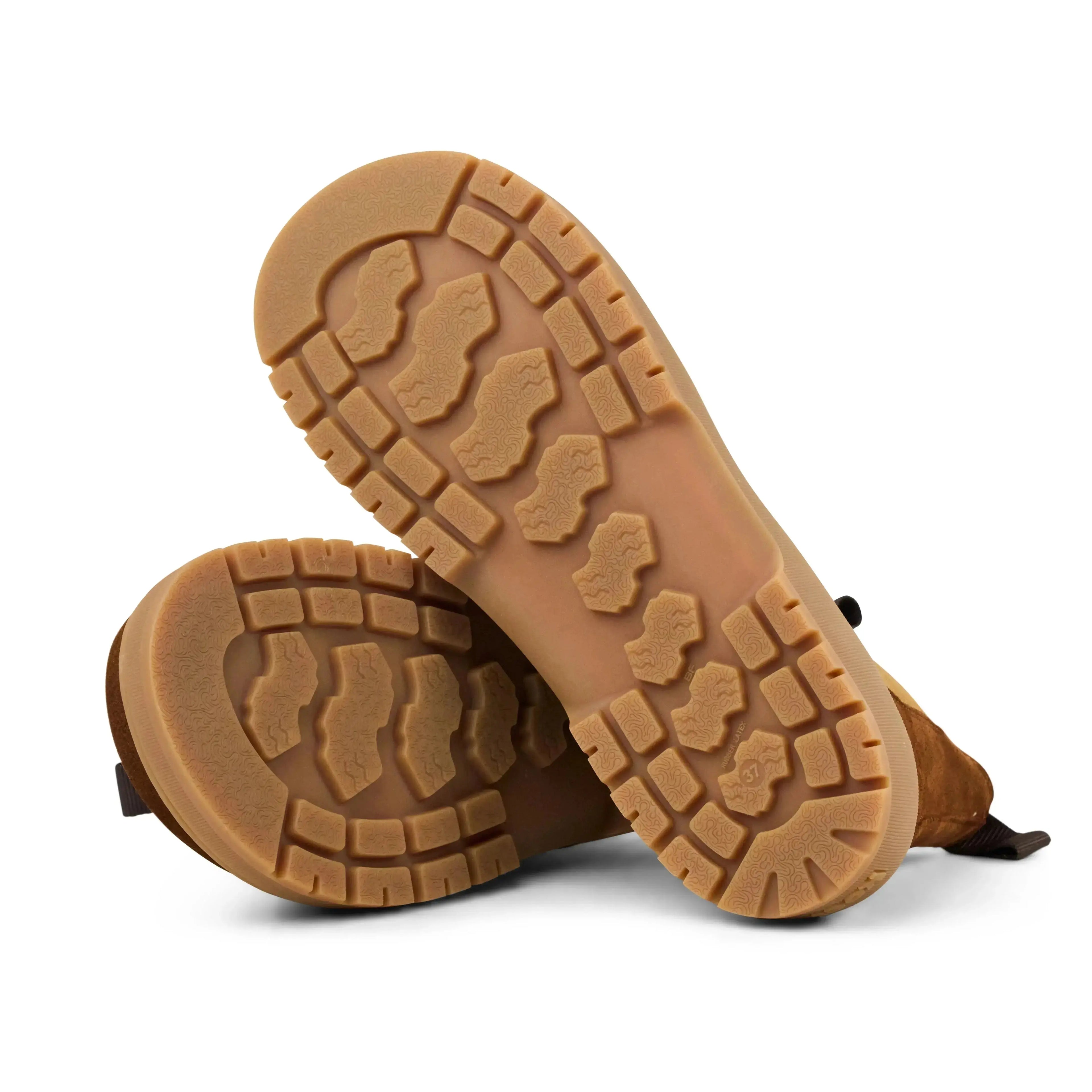 Koel Gavien Suede Cognac - Botines chelsea barefoot de mujer marrones