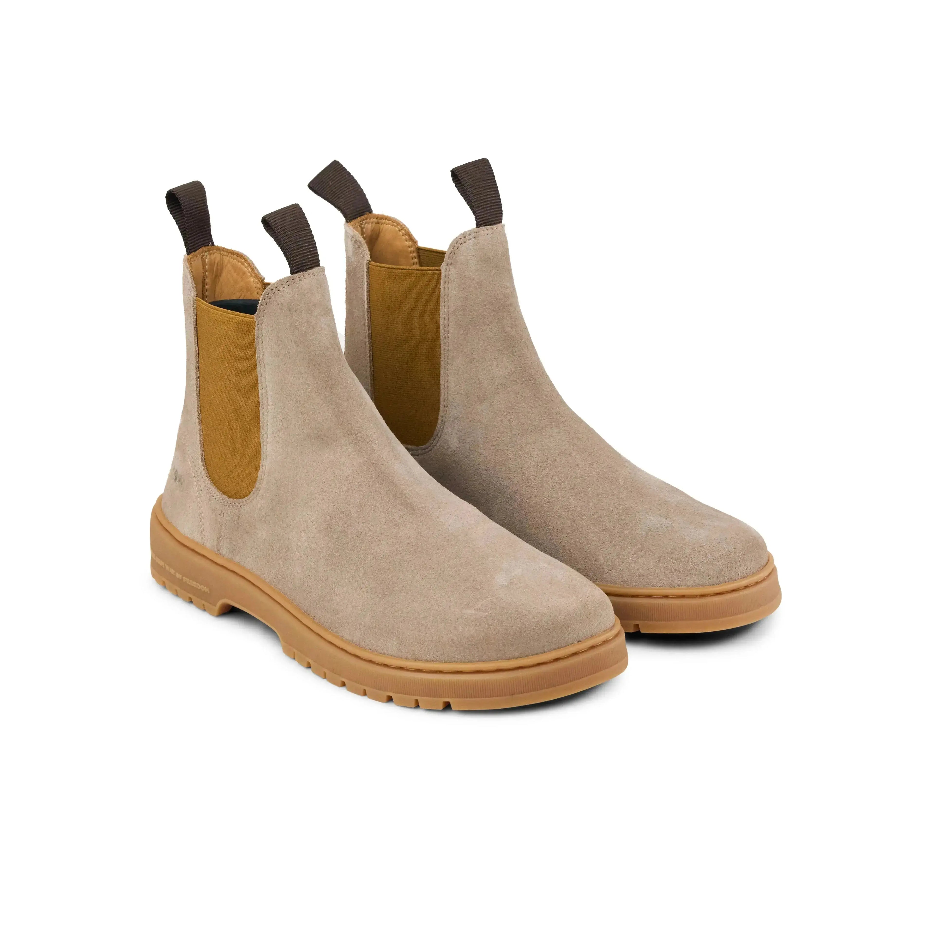 Koel Gavien Suede Taupe - Botines chelsea barefoot de mujer marrón claro