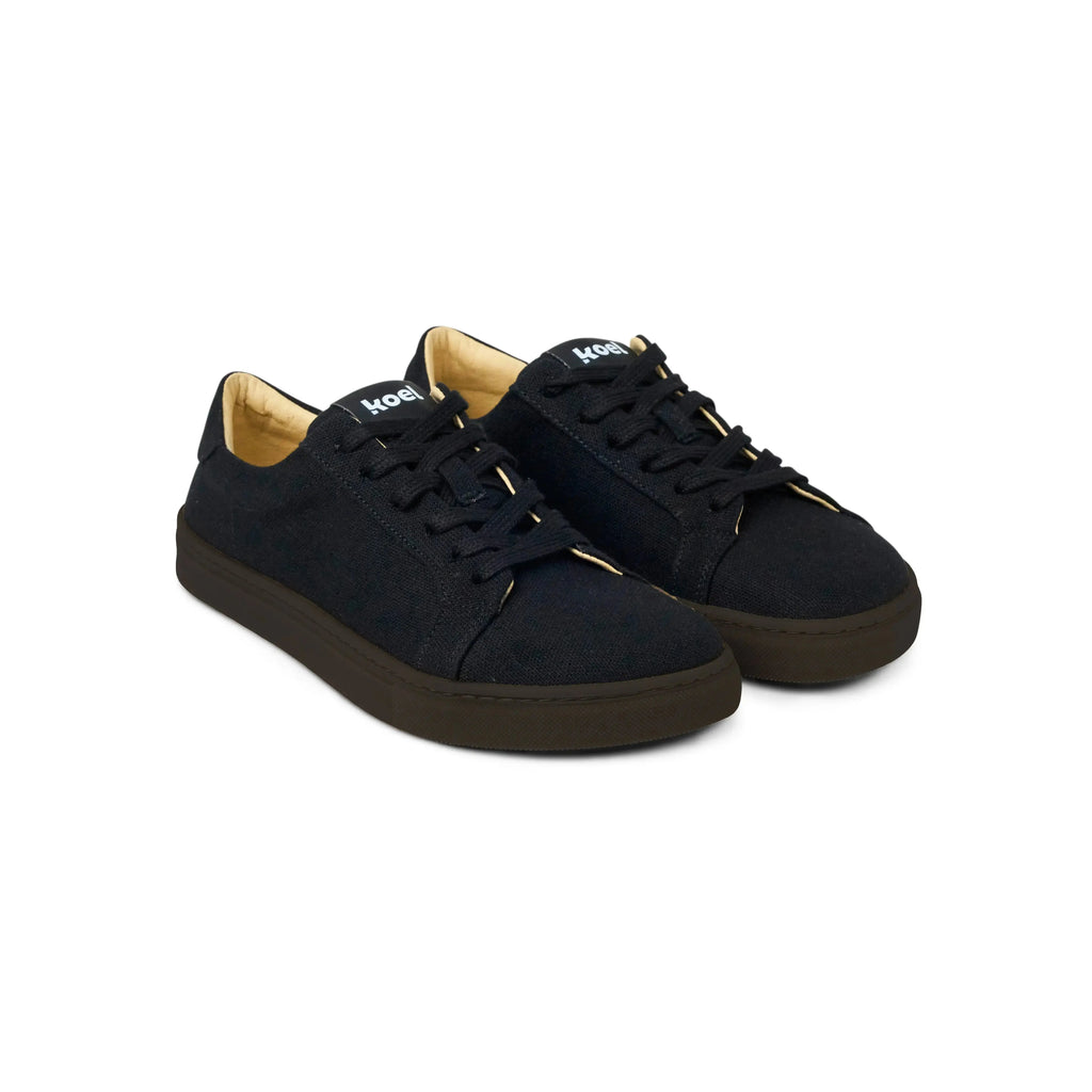 Koel Hazel Canvas All Black - Lonetas barefoot de mujer negras
