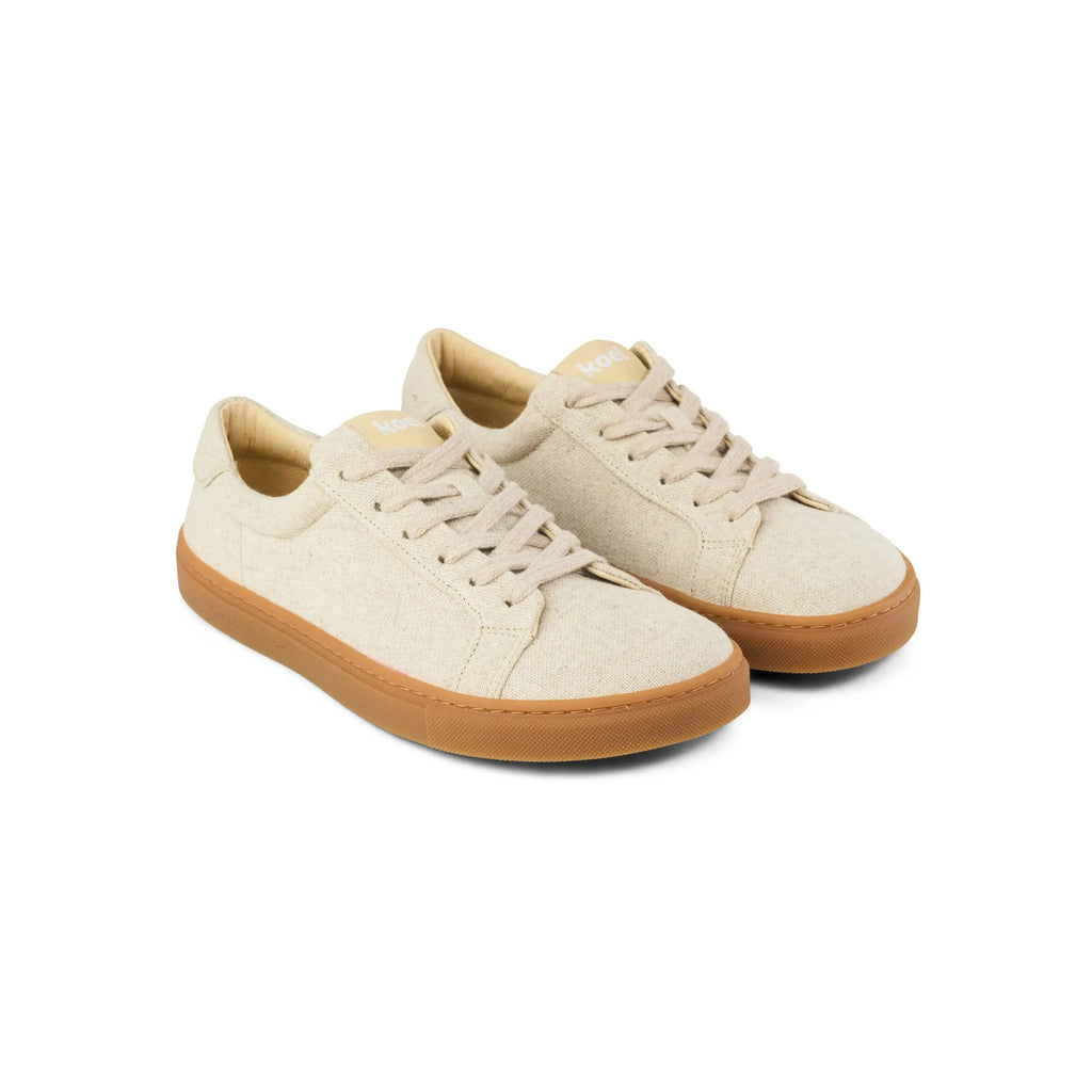 Koel Hazel Canvas Beige Gum - Lonetas barefoot de mujer beige
