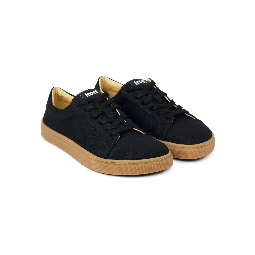 Koel Hazel Canvas Black Gum - Lonetas barefoot de mujer negras
