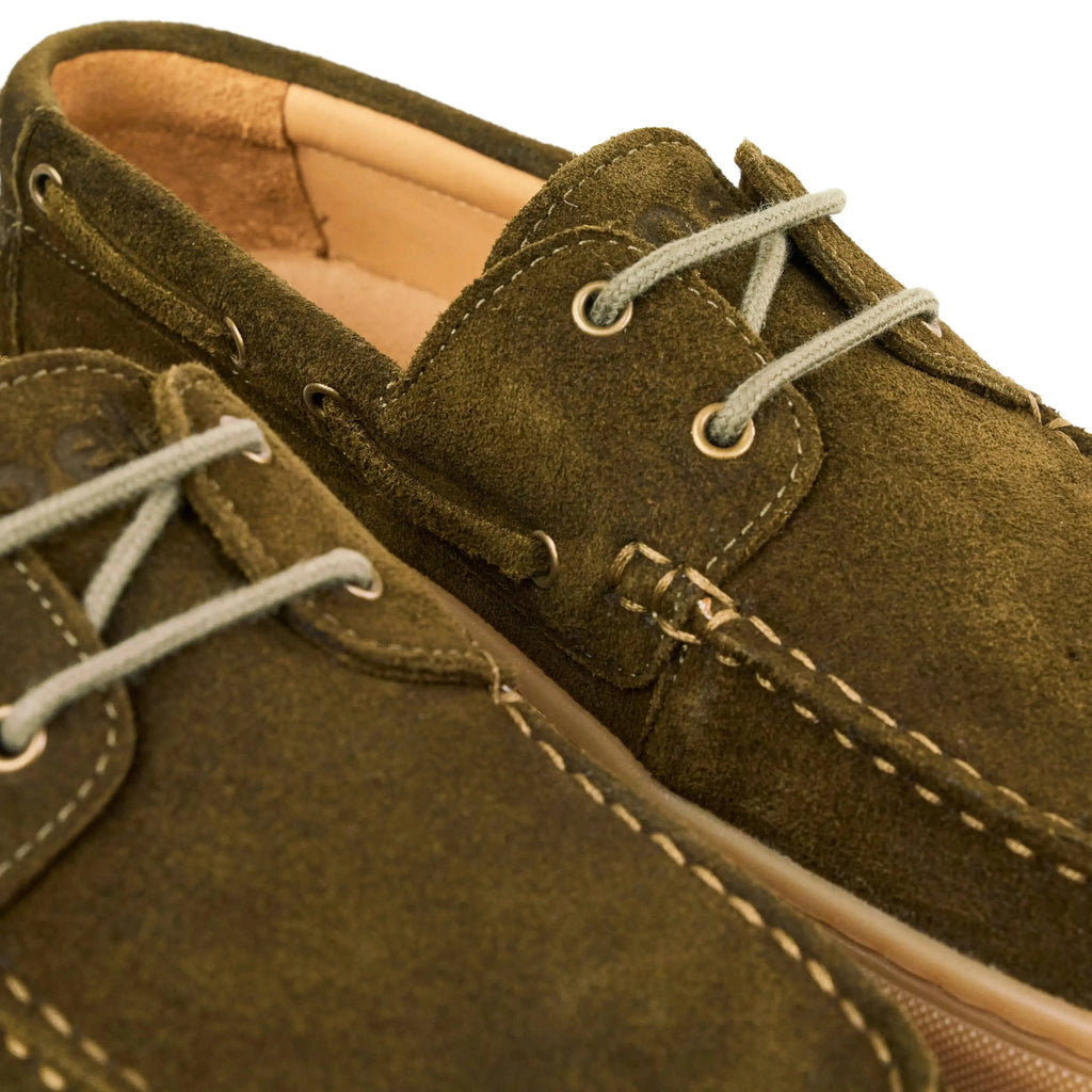 Koel Hivera Suede Khaki - Náuticos barefoot de mujer verdes