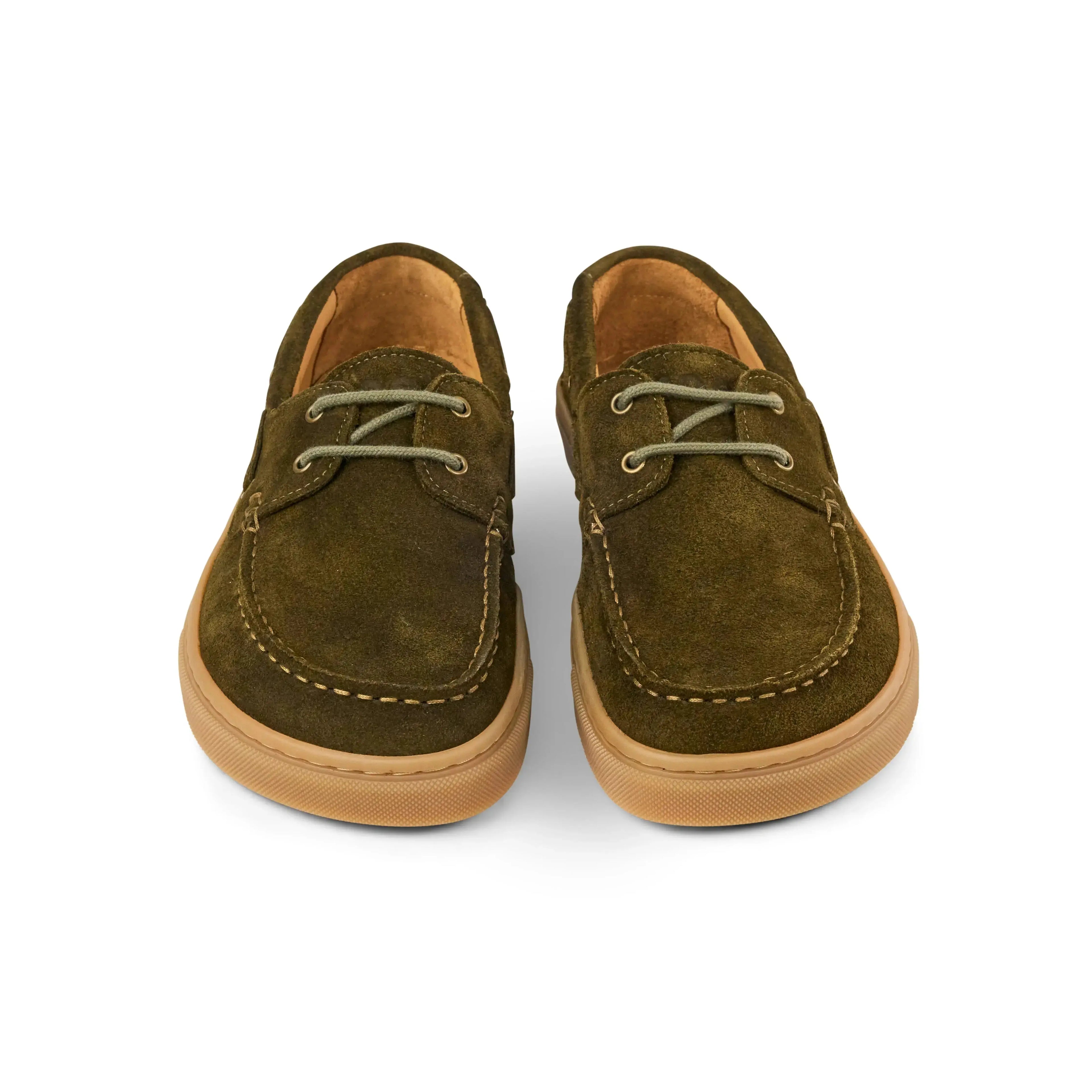 Koel Hivera Suede Khaki - Náuticos barefoot de mujer verdes