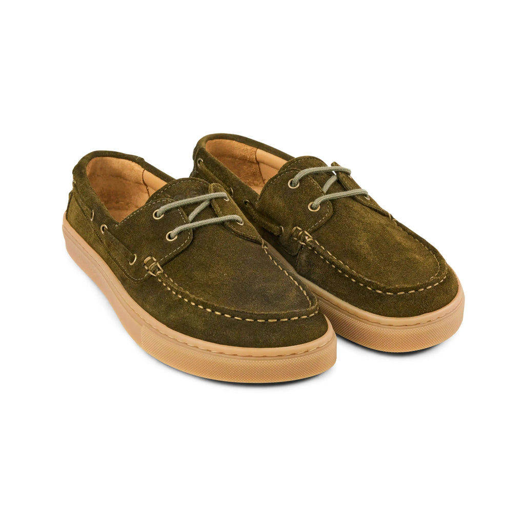 Koel Hivera Suede Khaki - Náuticos barefoot de mujer verdes