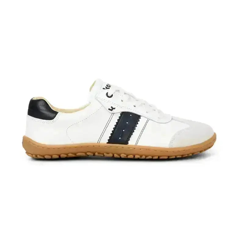 Koel - ILA Napa Suede 3.0 Off White/Black - Zapatillas Barefoot Retro de Piel para mujer blancas