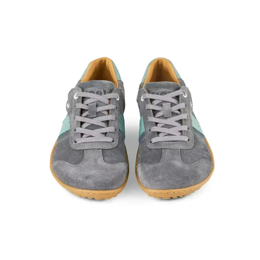 Koel - ILA Suede 3.0 Grey - Zapatillas Barefoot Retro de Piel para mujer grises