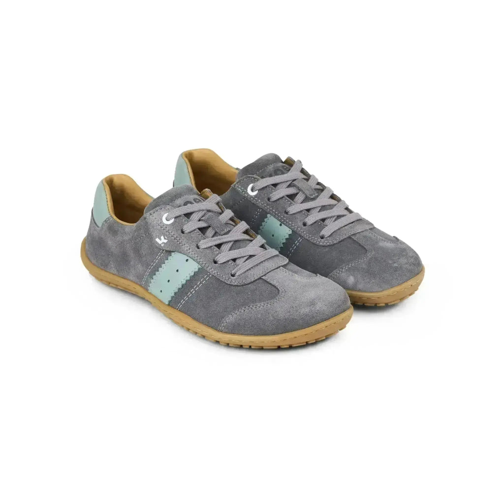 Koel - ILA Suede 3.0 Grey - Zapatillas Barefoot Retro de Piel para mujer grises