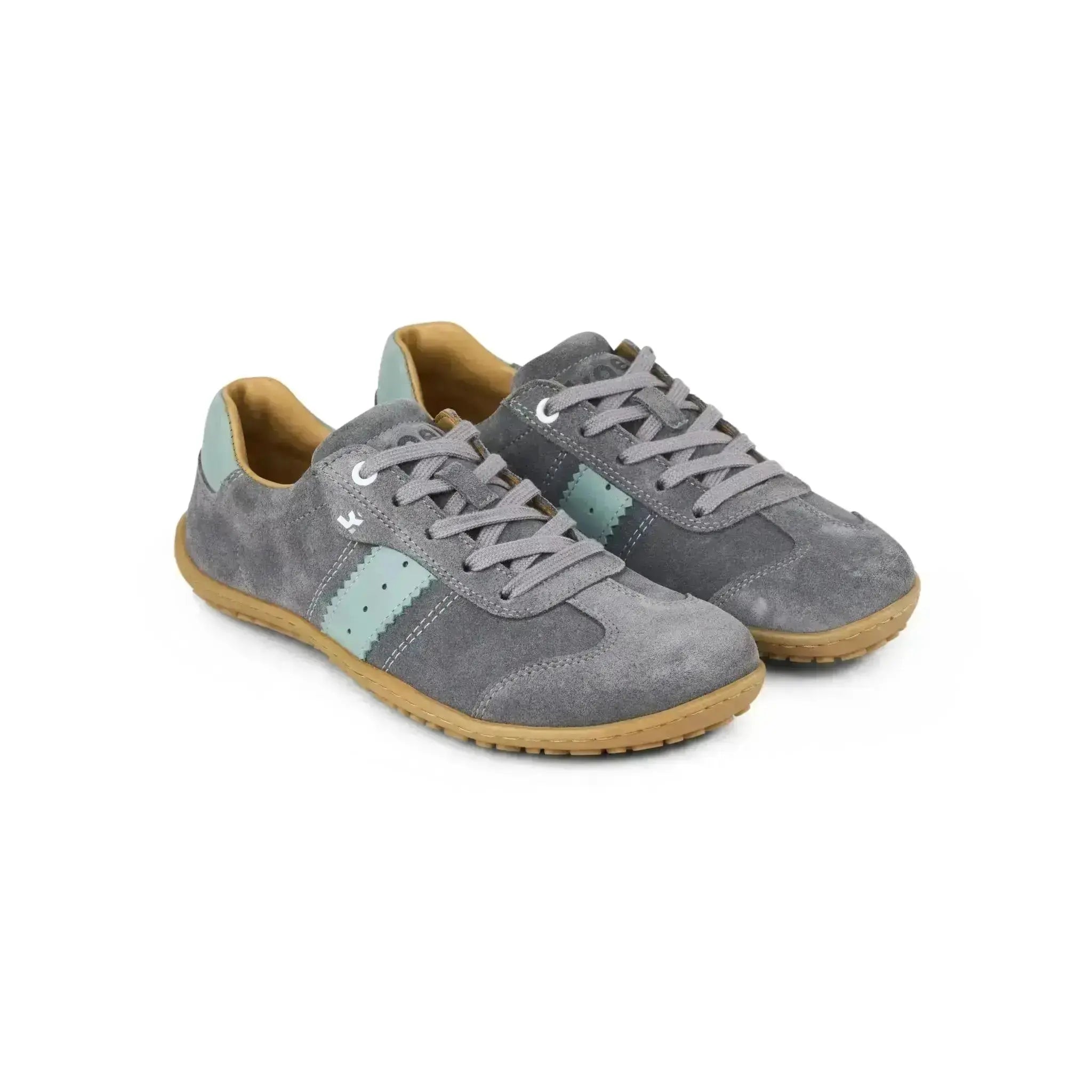 Koel - ILA Suede 3.0 Grey - Zapatillas Barefoot Retro de Piel para mujer grises