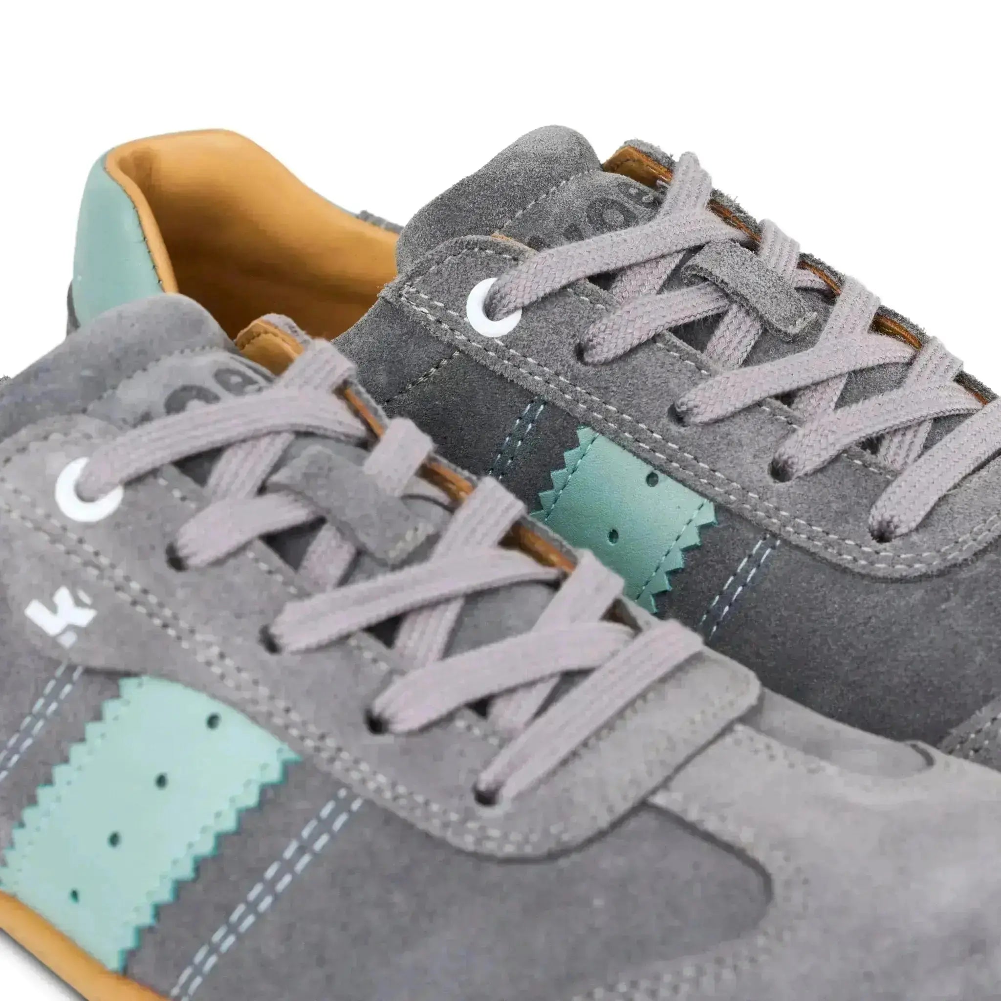 Koel - ILA Suede 3.0 Grey - Zapatillas Barefoot Retro de Piel para mujer grises