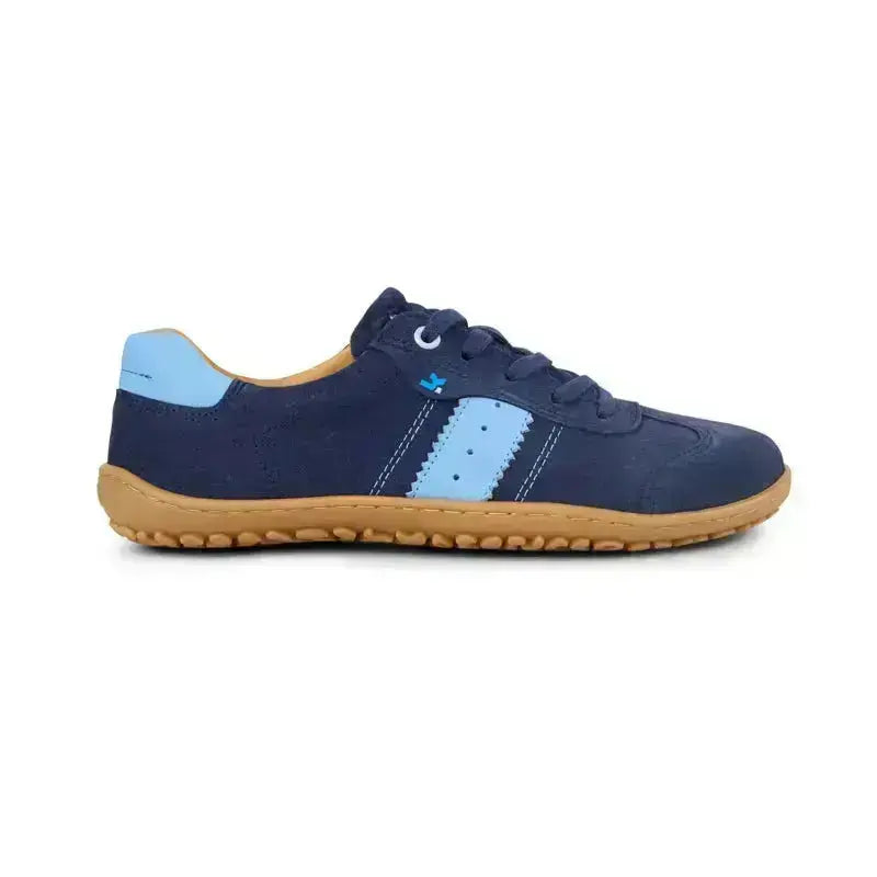 Koel - ILA Suede 3.0 Navy - Zapatillas Barefoot Retro de Piel para mujer azul marino