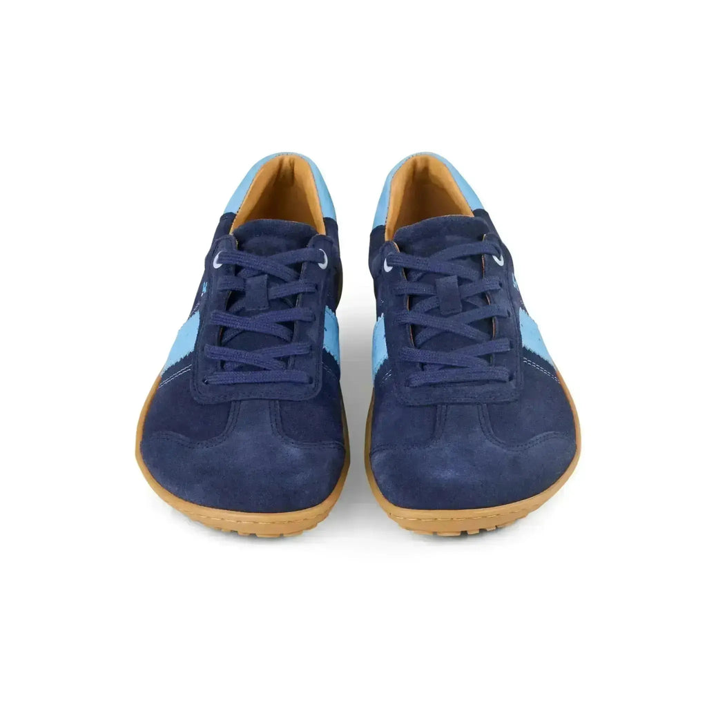 Koel - ILA Suede 3.0 Navy - Zapatillas Barefoot Retro de Piel para mujer azul marino