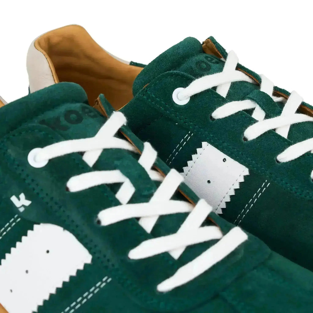 Koel - ILO Suede 3.0 Green - Zapatillas Barefoot Retro de Piel para Hombre verde