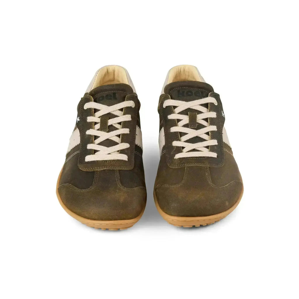 Koel - ILO Suede 3.0 Taupe - Zapatillas Barefoot Retro de Piel para Hombre