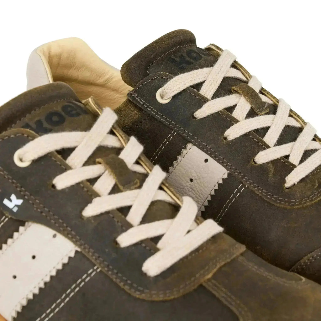 Koel - ILO Suede 3.0 Taupe - Zapatillas Barefoot Retro de Piel para Hombre