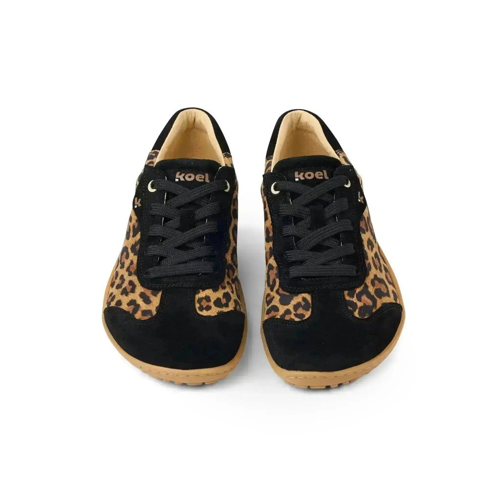 Koel - Baskets Barefoot en Daim Imprimé Léopard