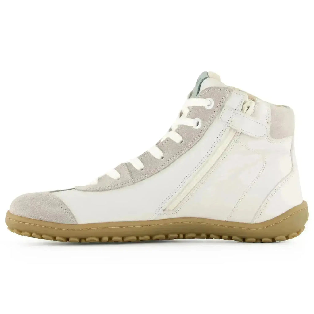 Koel - Ika Napa Mint - Zapatillas barefoot de caña alta para mujer blancas