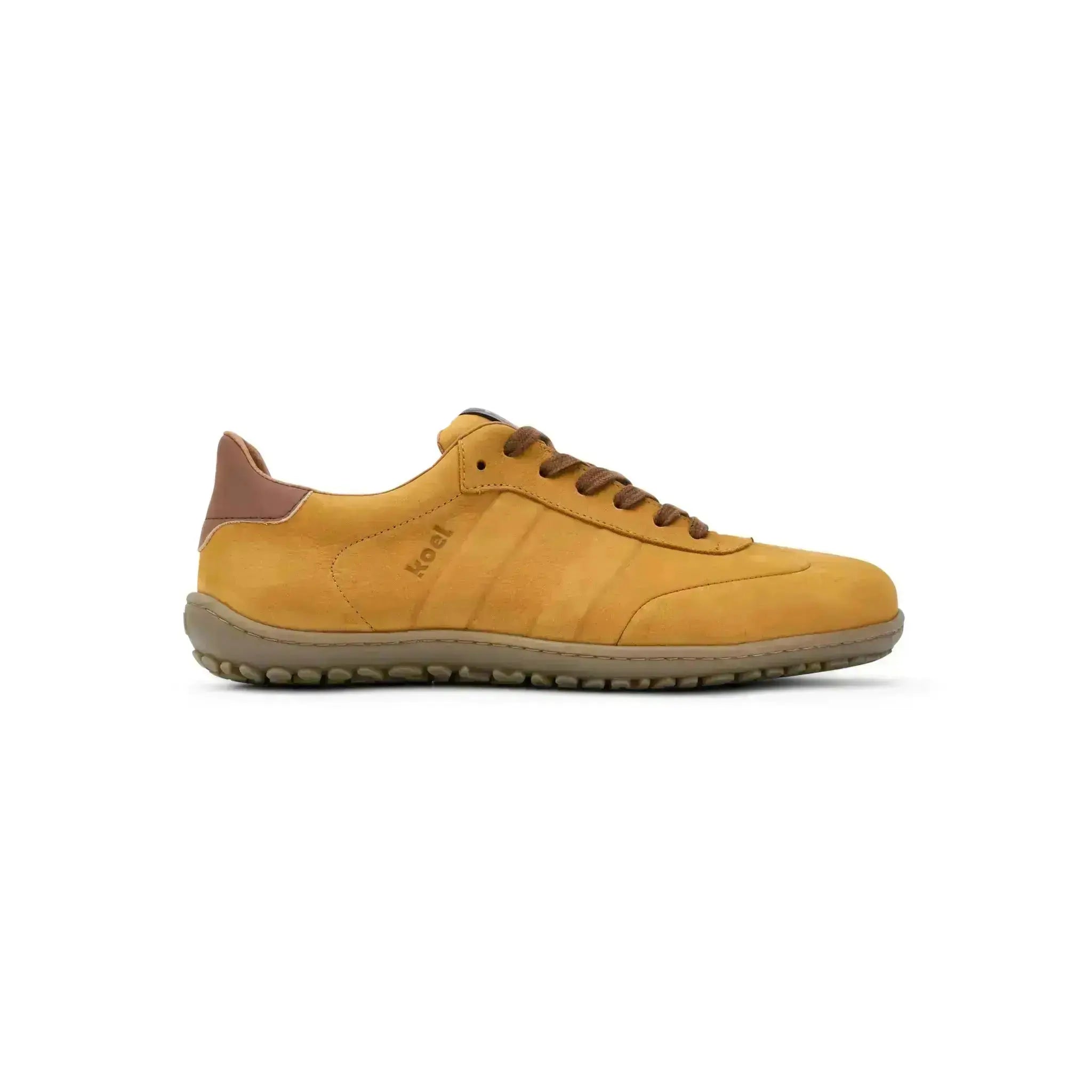 Koel Men - IDO Leather Cognac - Zapatillas Barefoot Casual marrones para hombre