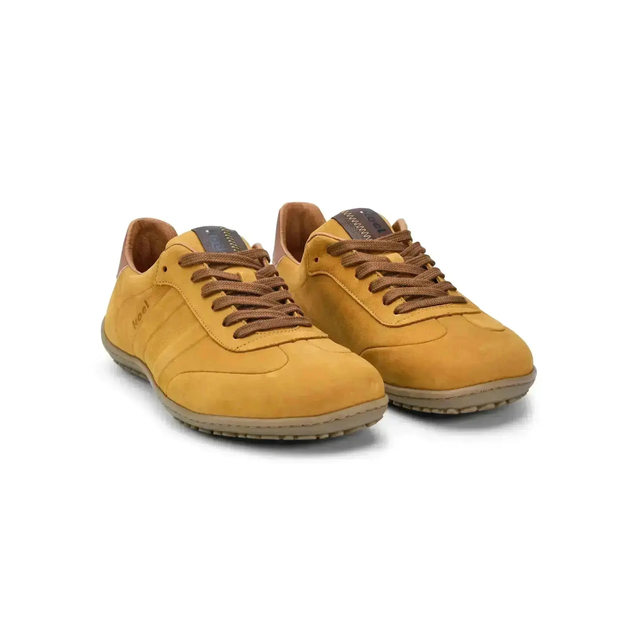 Koel Men - IDO Leather Cognac - Zapatillas Barefoot Casual marrones para hombre