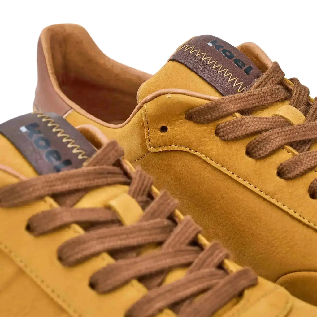 Koel Men - IDO Leather Cognac - Zapatillas Barefoot Casual marrones para hombre