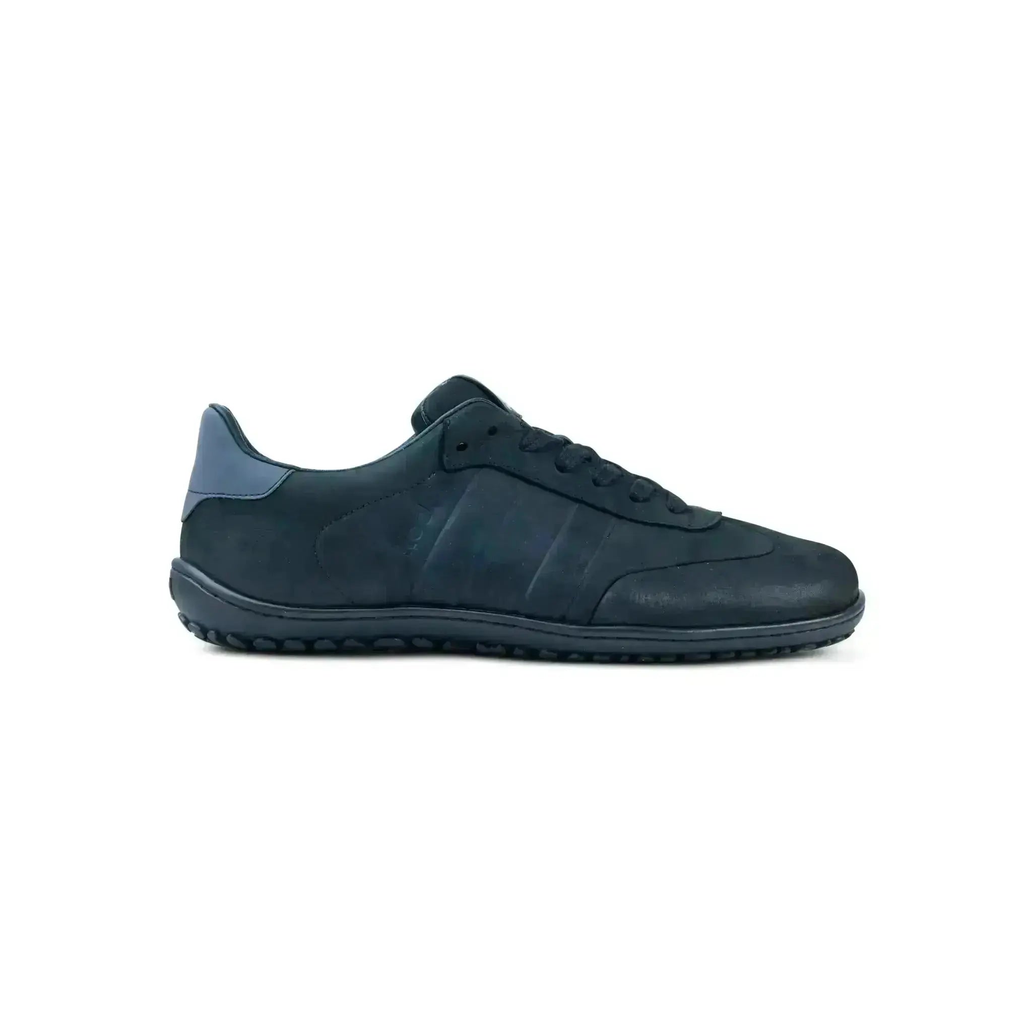 Koel Men – IDO Leather Black - Zapatillas Barefoot Casual negras para hombre