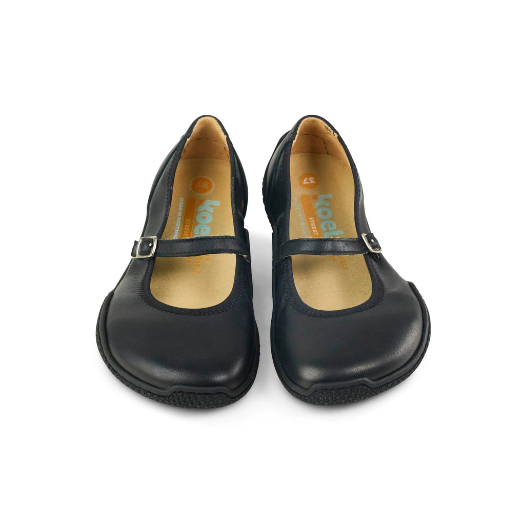 Koel - Valeria Leather Black - bailarinas barefoot de cuero negras