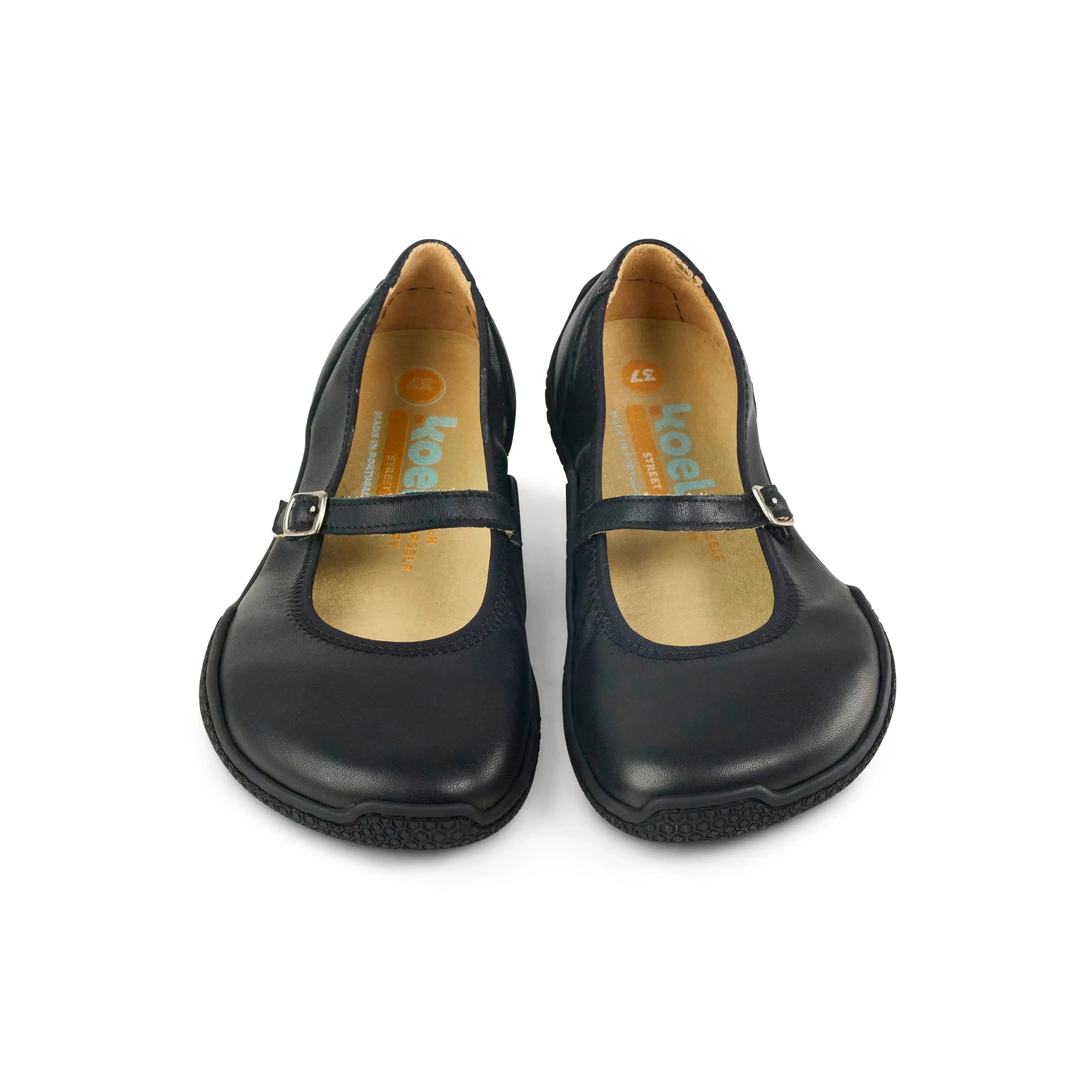 Koel - Valeria Leather Black - bailarinas barefoot de cuero negras