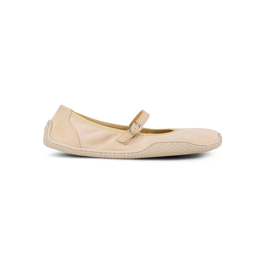 Koel - Valeria Suede Beige - bailarinas barefoot de ante beige