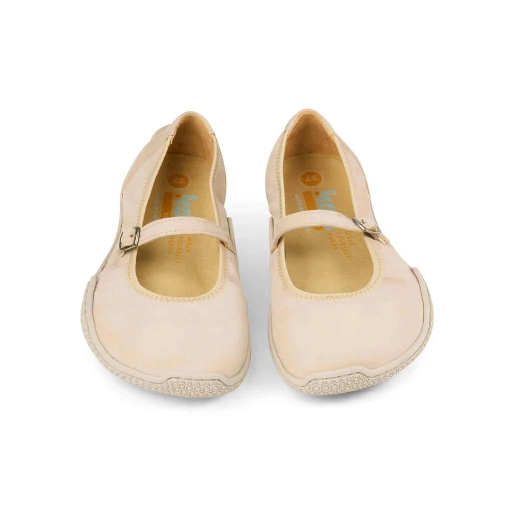 Koel - Valeria Suede Beige - bailarinas barefoot de ante beige