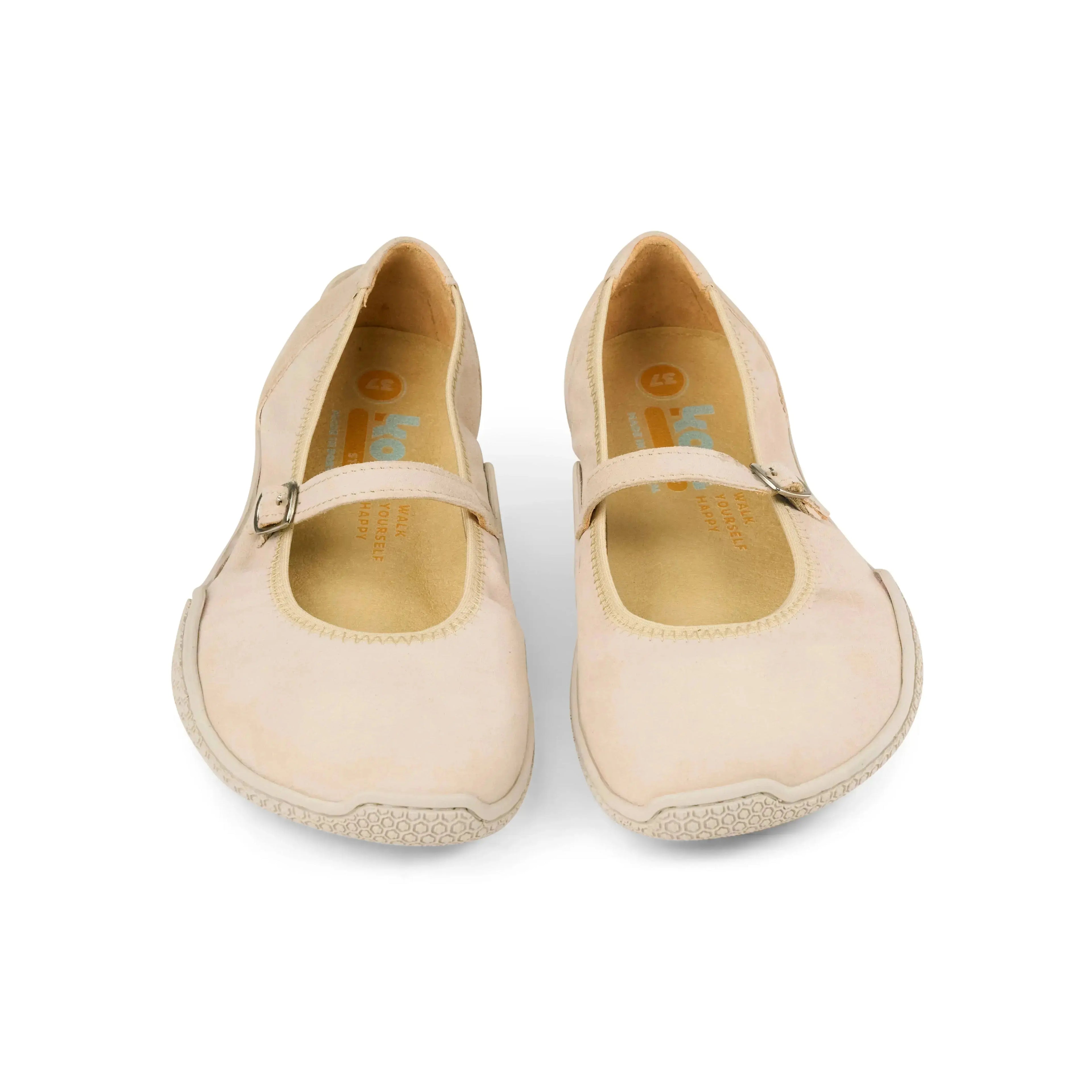 Koel - Valeria Suede Beige - bailarinas barefoot de ante beige