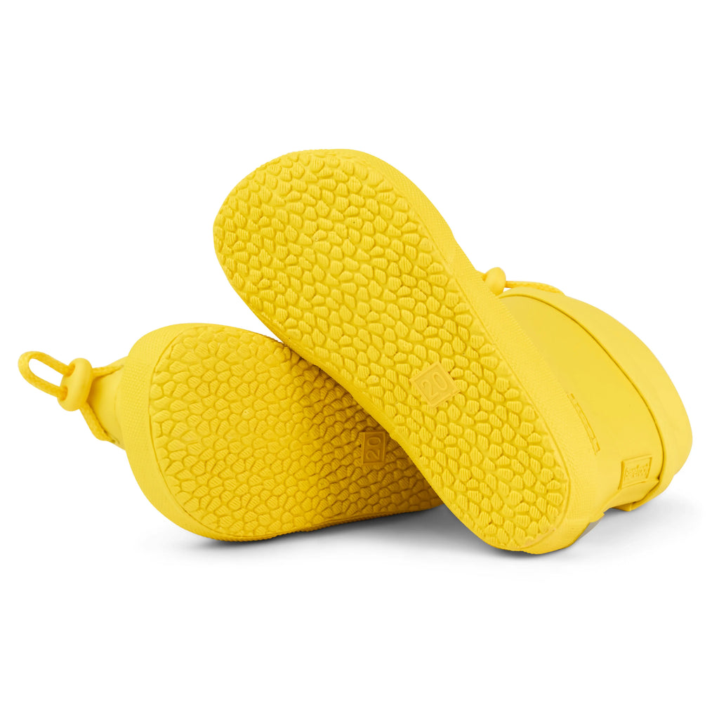 Koel Wibi Yellow - botas de agua respetuosas de primeros pasos amarillas  Cacles Barefoot