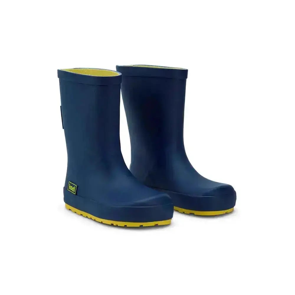 Koel4kids - Wellie Blue - botas de agua barefoot infantiles