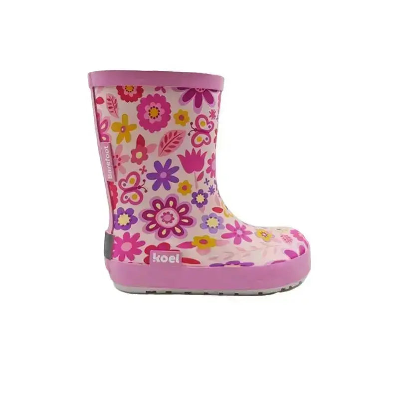 Koel4kids - Wellie Fuchsia Flowers - bottes de pluie barefoot