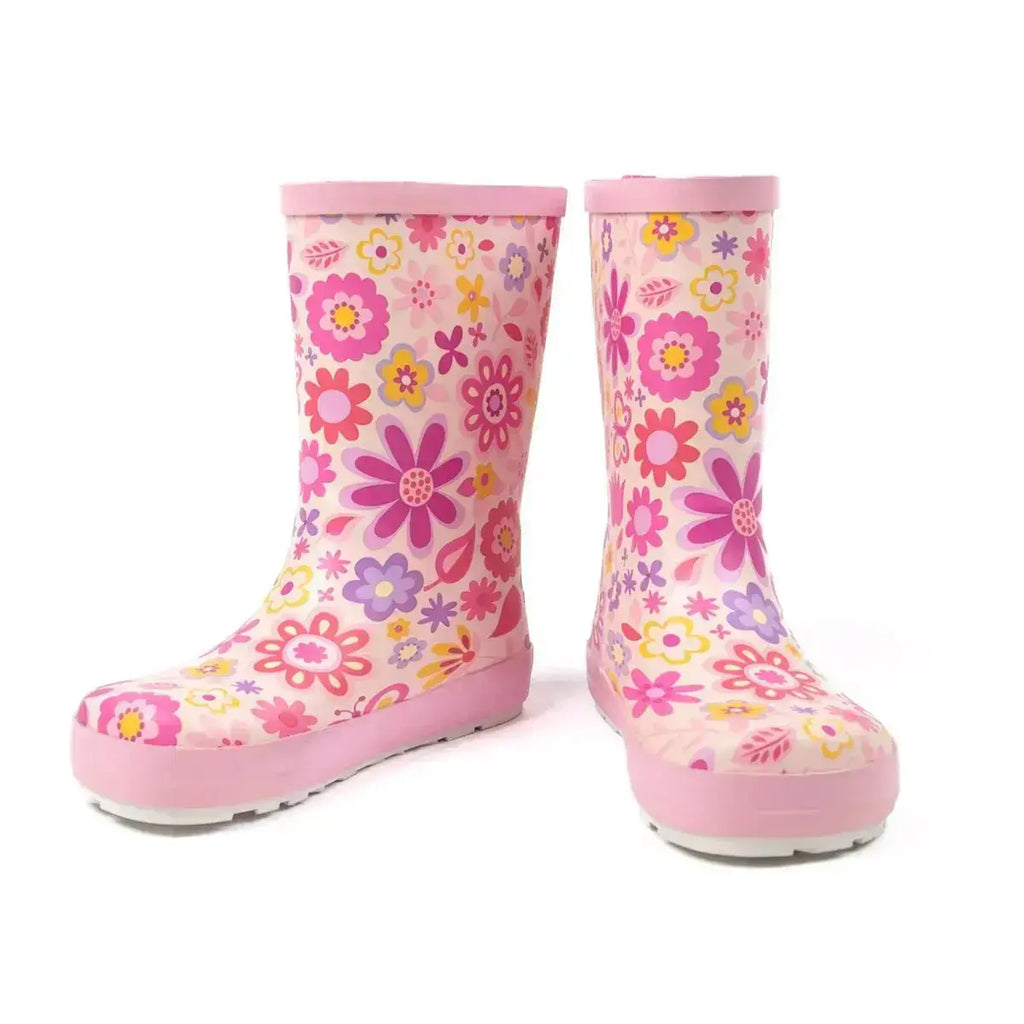 Koel4kids - Wellie Fuchsia Flowers - bottes de pluie barefoot