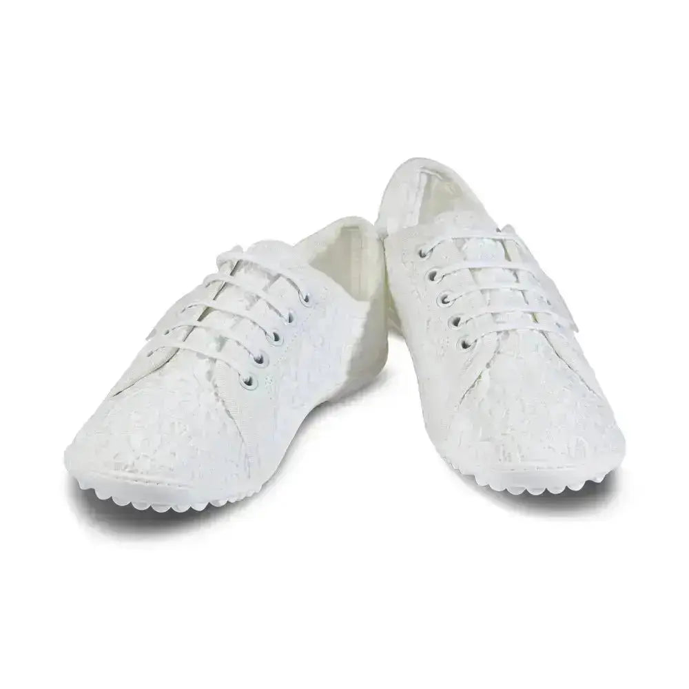 Leguano Amalfi Bianco - Zapatillas barefoot elegantes de mujer blancas