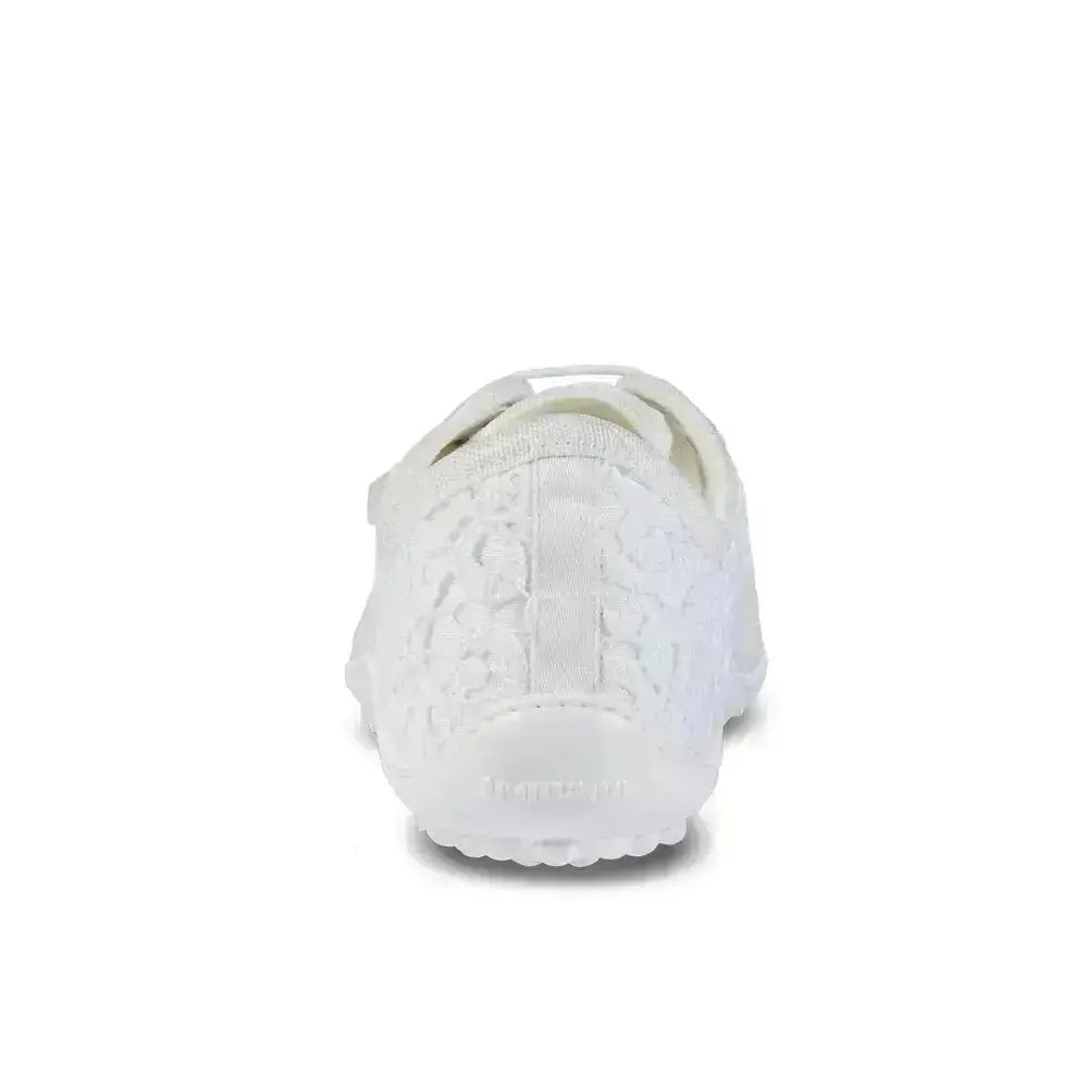 Leguano Amalfi Bianco - Zapatillas barefoot elegantes de mujer blancas