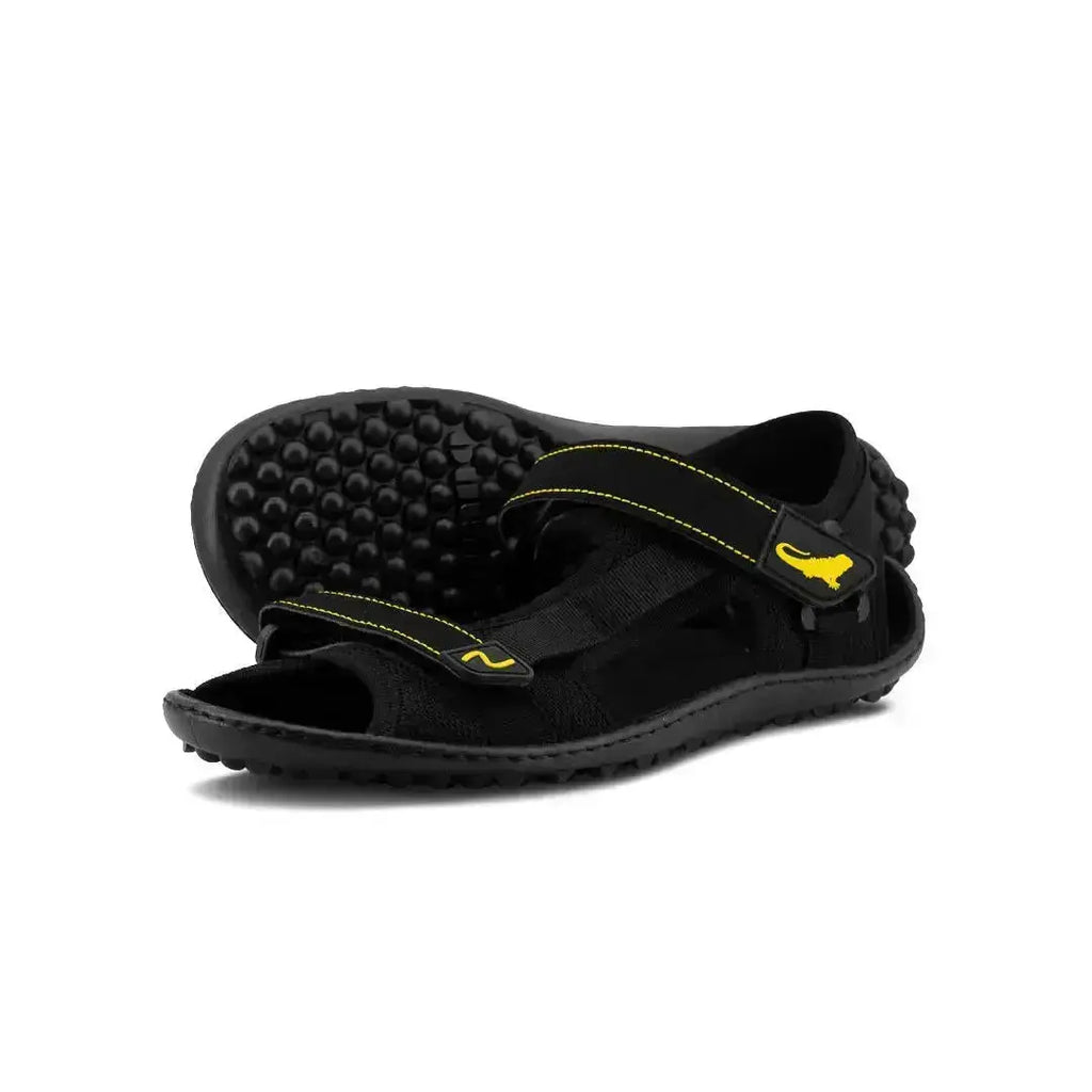 Leguano Attrekktive Black - Sandalias barefoot deportivas para senderismo y outdoor unisex negras