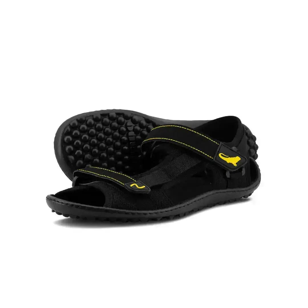 Leguano Attrekktive Black - Sandalias barefoot deportivas para senderismo y outdoor unisex negras