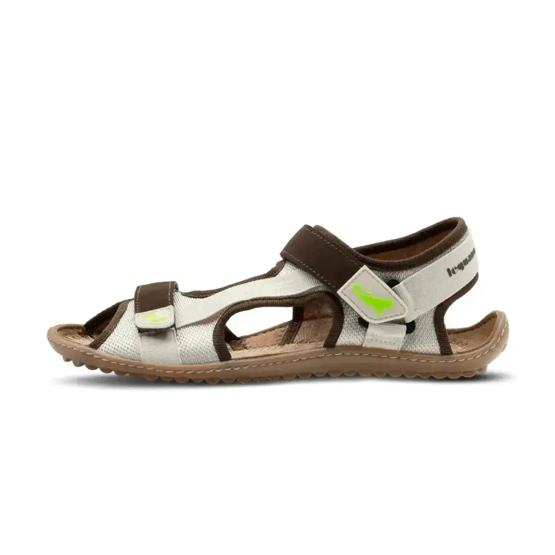 Leguano Attrekktive Nature - Sandalias barefoot deportivas para senderismo y outdoor unisex blanco natural