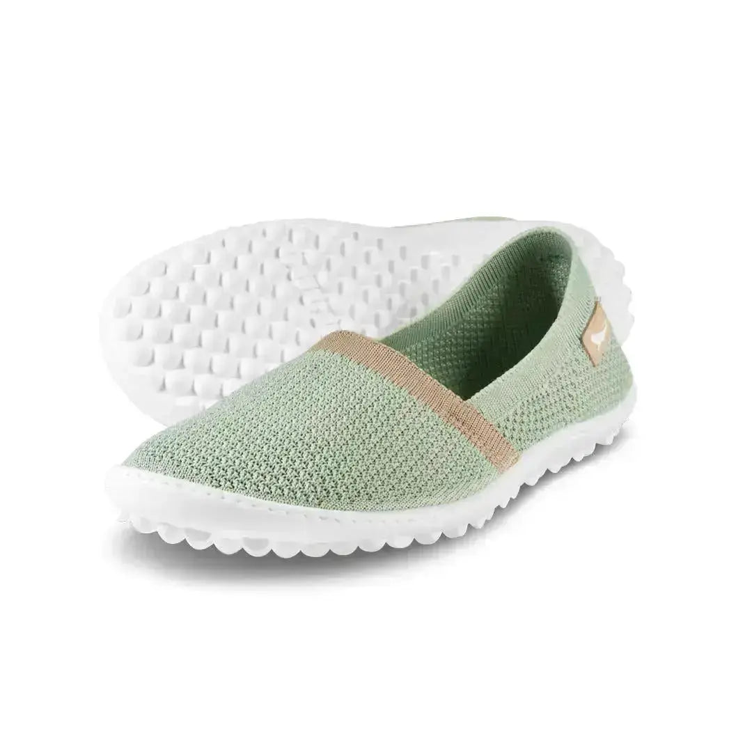 Leguano Flair Pistachio - Slip-ons barefoot ligeros