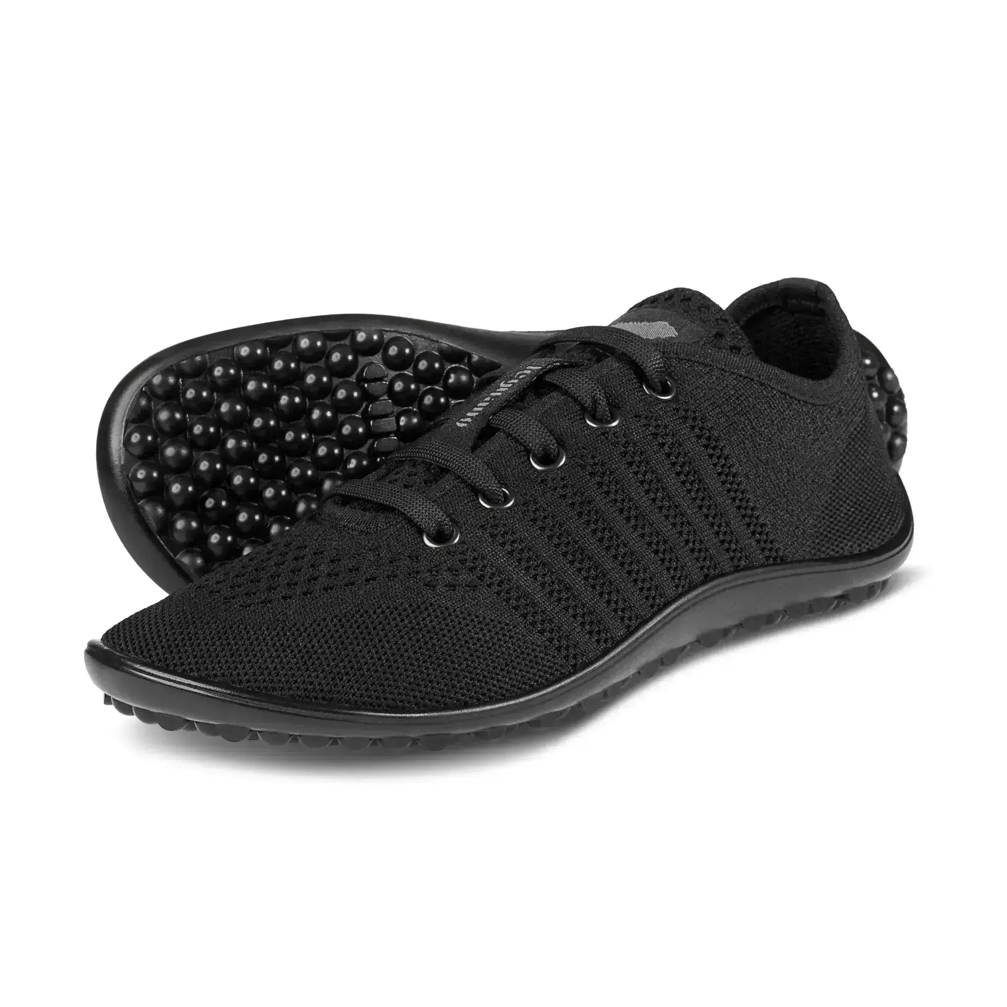 Leguano Go: Black - Zapatillas barefoot elegantes unisex