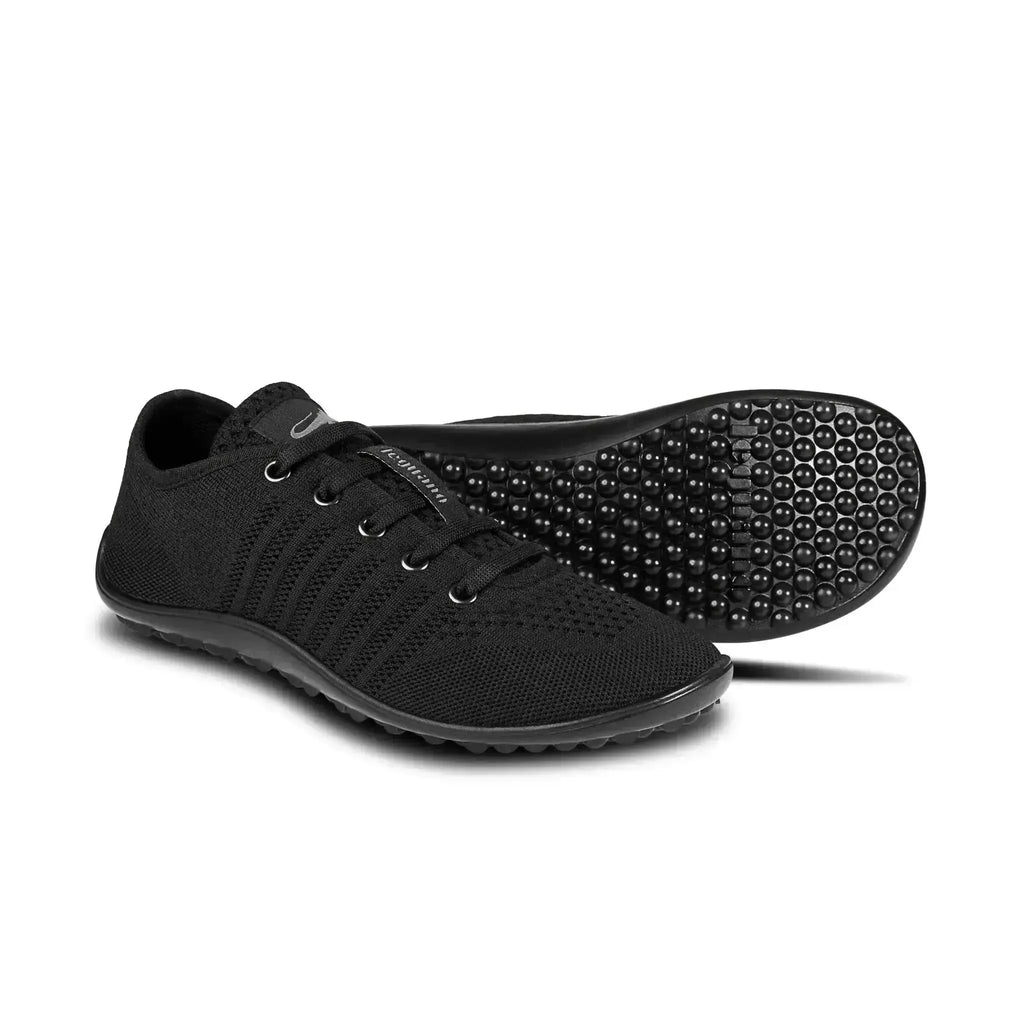 Leguano Go: Black - Zapatillas barefoot elegantes unisex