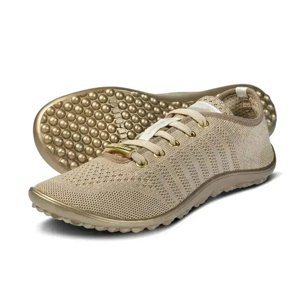 Leguano Go: Gold - Zapatillas barefoot elegantes unisex