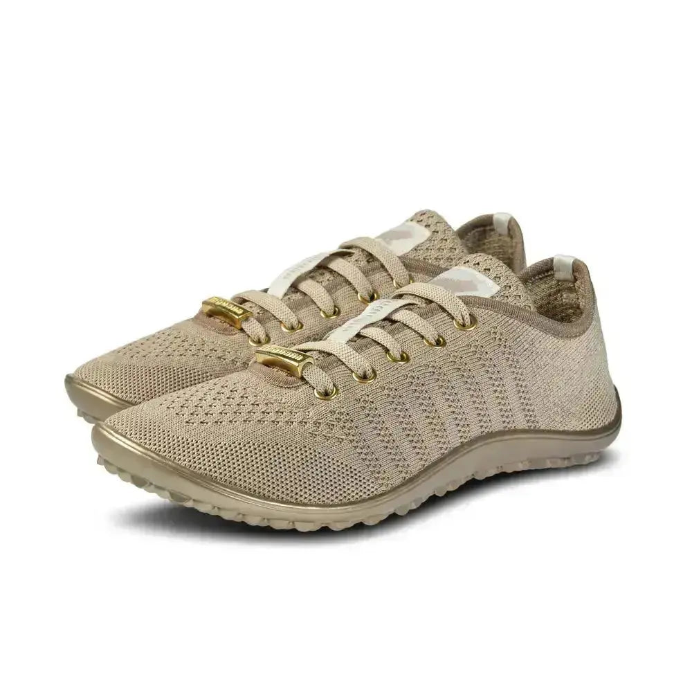 Leguano Go: Gold - Zapatillas barefoot elegantes unisex